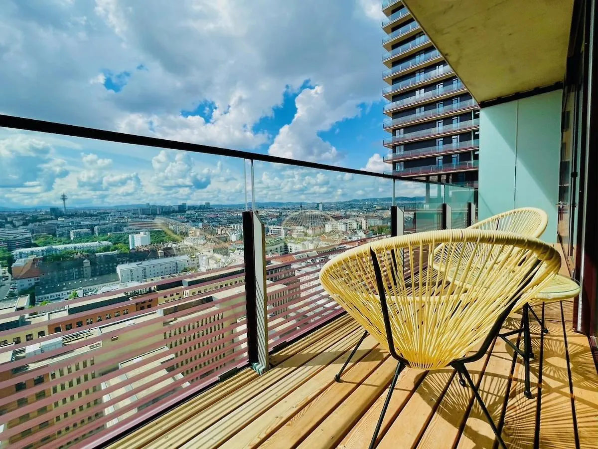 TrIIIple Level 20 - Sonnenwohnen Apartment mit Parkplatz und fantastischem Ausblick Wien 0*,